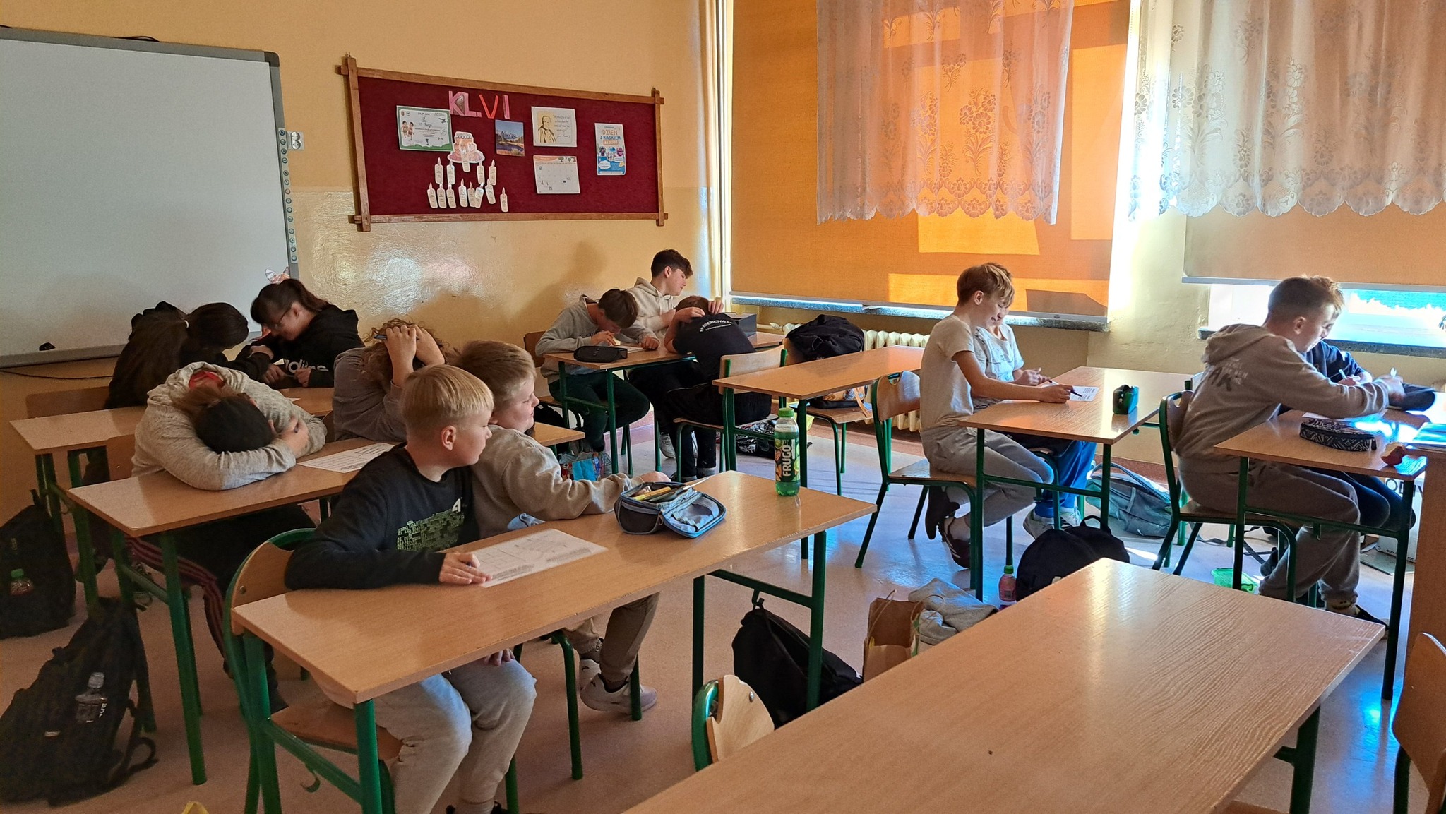 Lekcja z pedagogiem w klasie VI