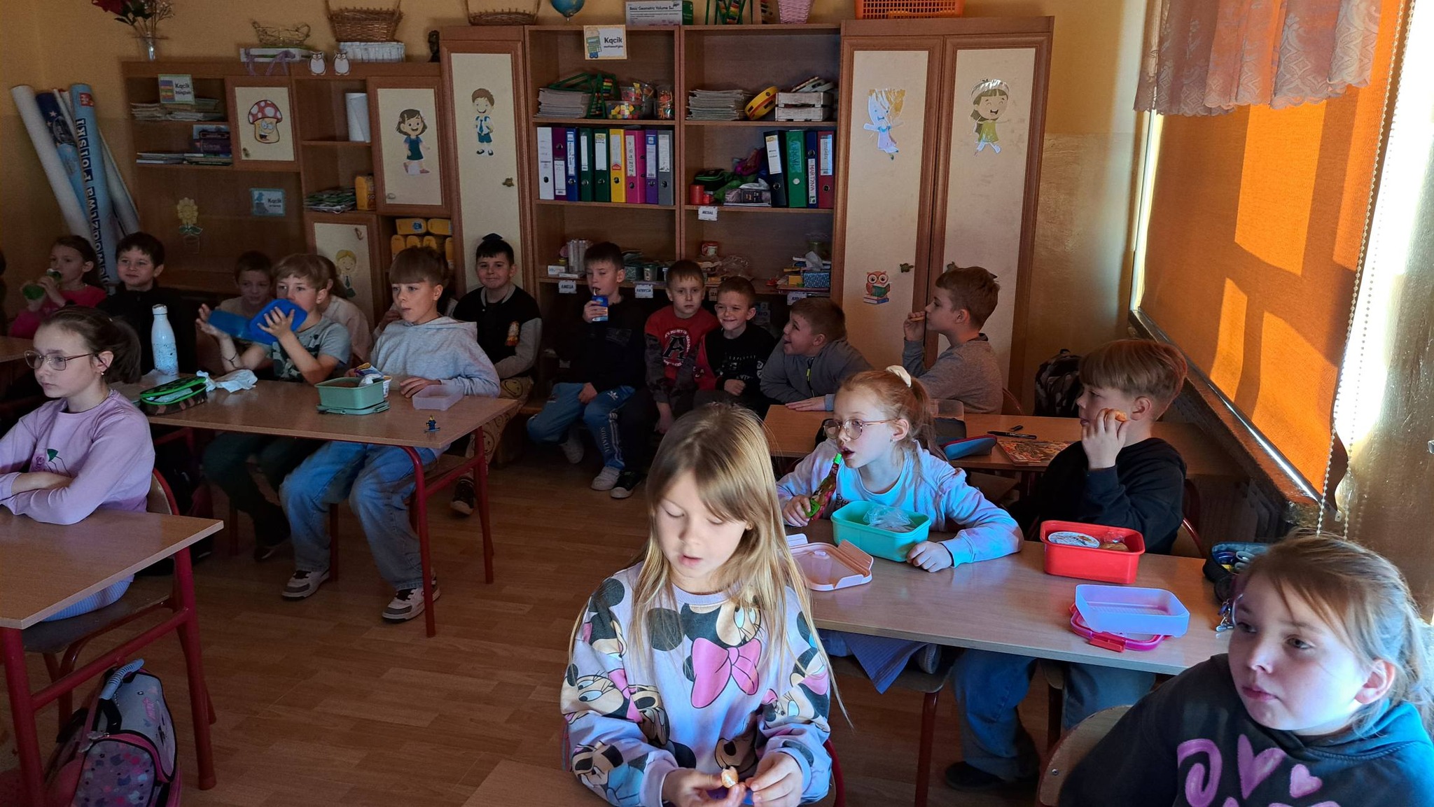 Lekcja z pedagogiem w klasach 2 i 3.