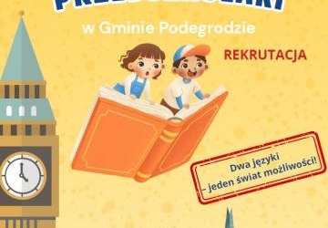Rekrutacja dzieci do projektu  „Let’splay! Dwujęzyczne przedszkolaki w Gminie Podegrodzie”